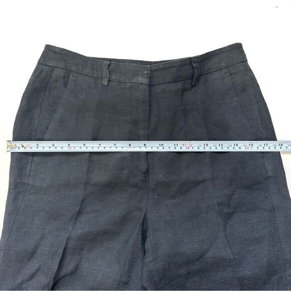 MaxMara Weekend Khat Linen Cropped Pants in Black Sz 6 - Picture 13 of 14